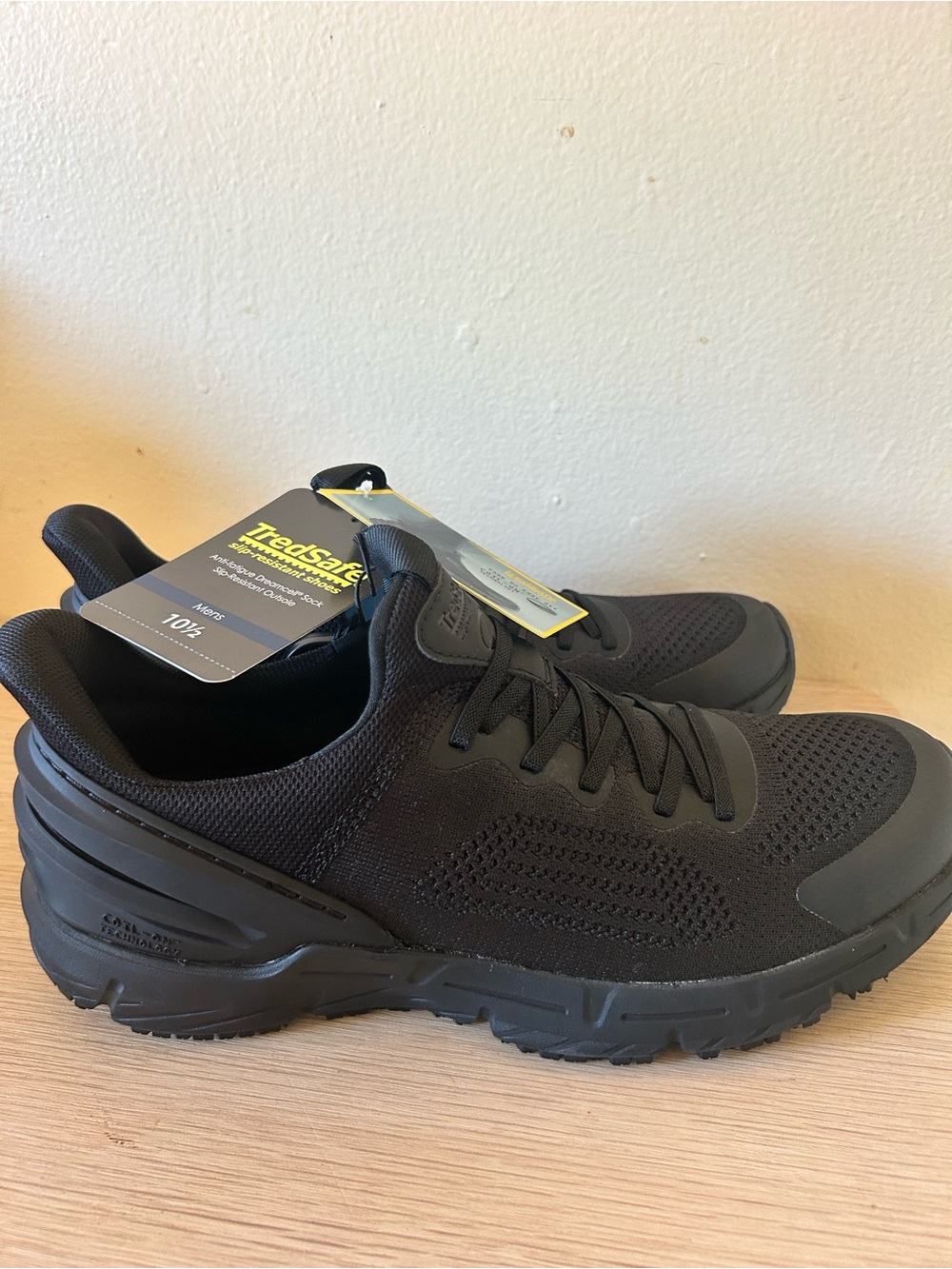 Tredsafe Men's Black Athletic Work Shoes - TredSafe Comfort